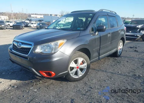 2015 Subaru Forester 2.5I Premium из США, поврежденный, VIN JF2SJADCXFH814863